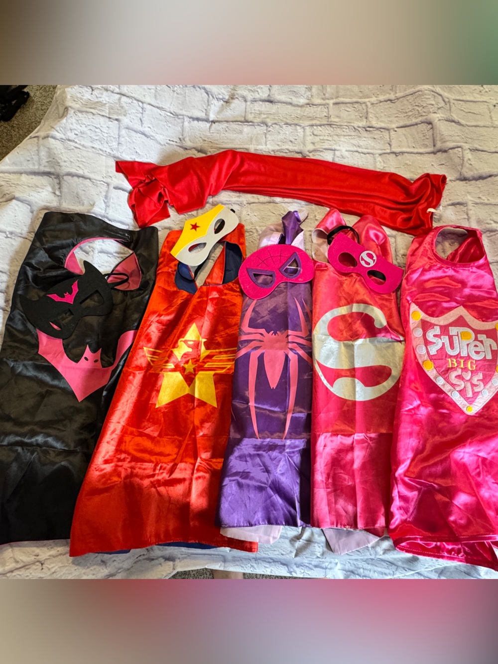 Kids Superhero Costume Cape and Mask Sets